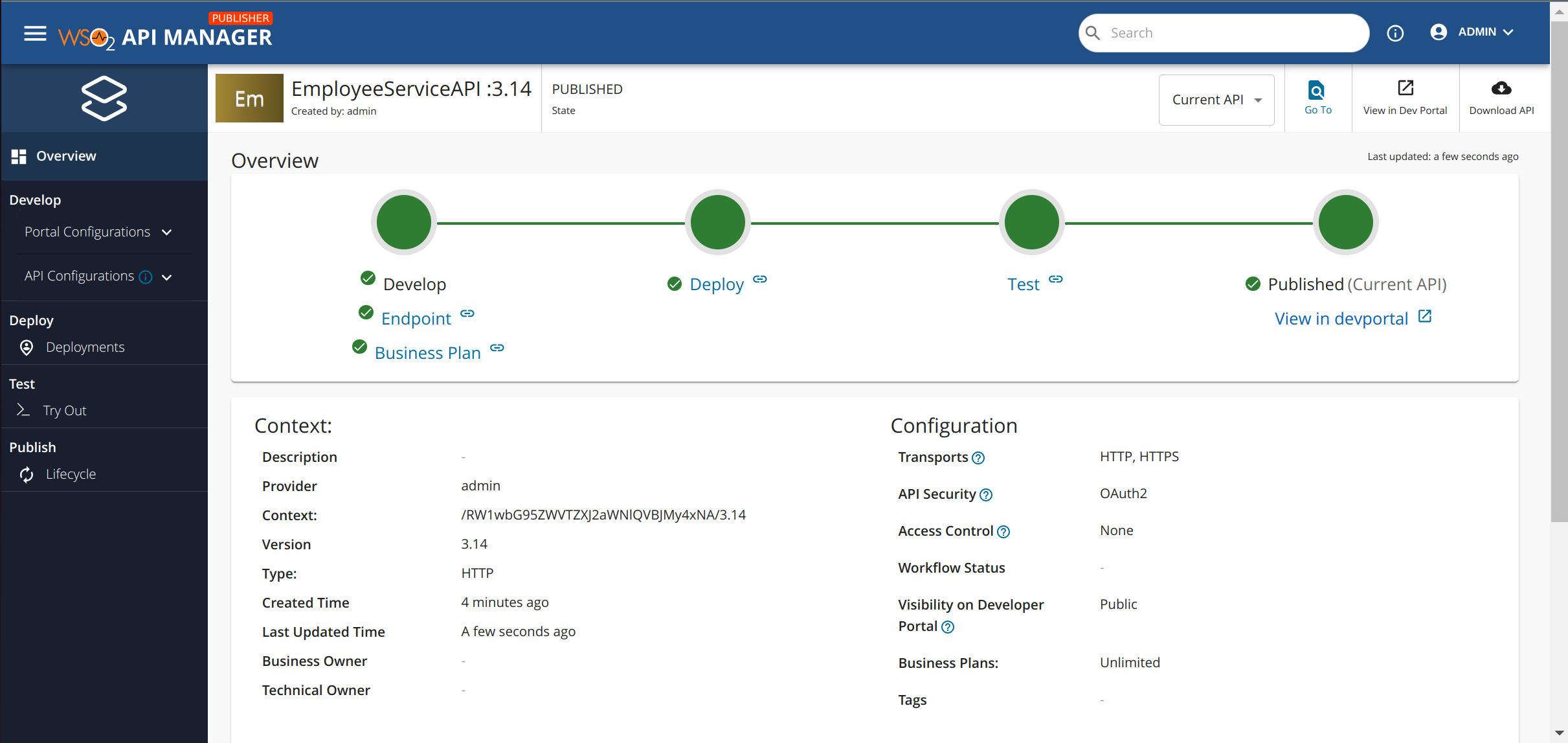 ControlPlaneOverview API