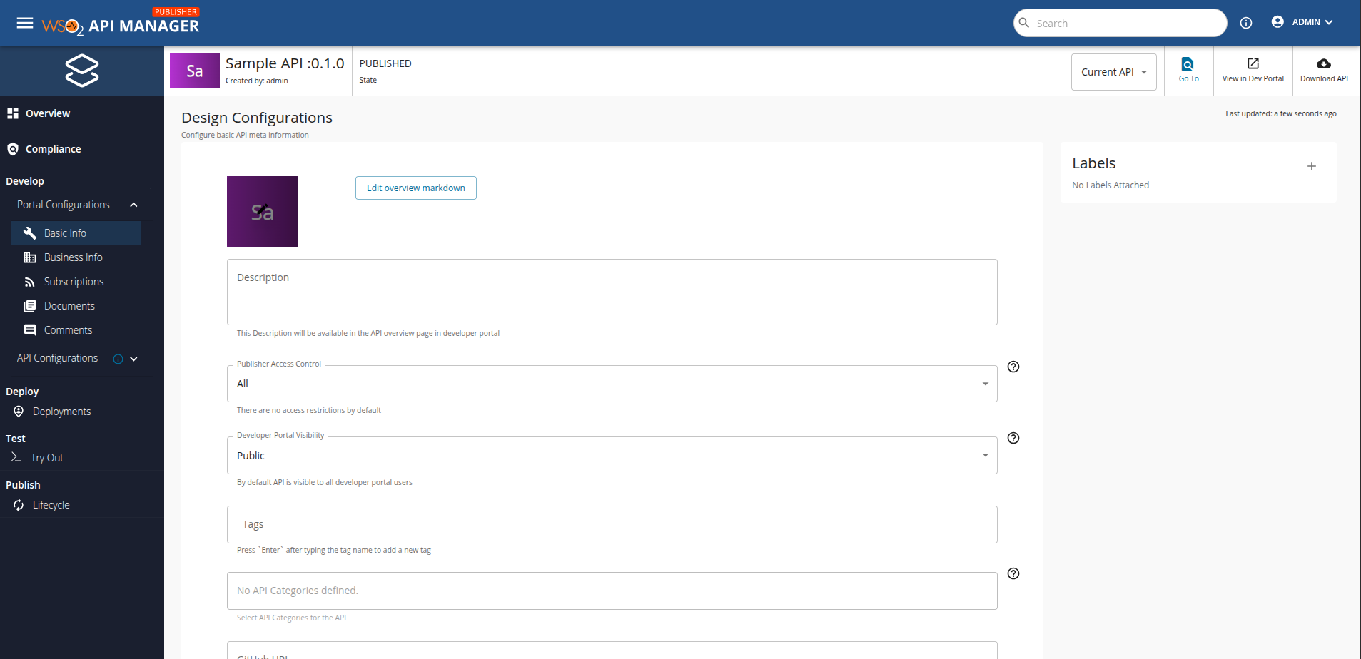ControlPlaneBasic API